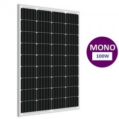 100 W MONOKRİSTAL GÜNEŞ PANELLERİ